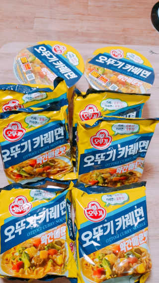 오뚜기카레면 2차 모집 — 5점을 준 리뷰어가 2019년 2월 올린 사용 사진