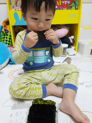 광천우리맛김 한봉지 2~3인분, 맛있는 우리재래식탁김26매20봉 — 5점을 준 리뷰어가 2018년 4월 올린 사용 사진