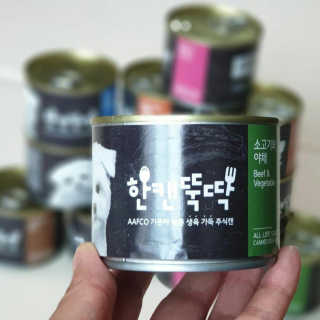 [펫토리아] 한캔뚝딱 강아지 주식캔 12종 콤보 — 5점을 준 리뷰어가 2019년 8월 올린 사용 사진