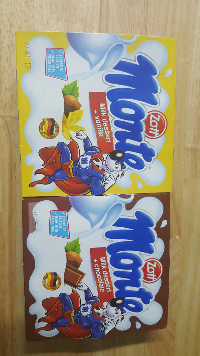 몬테밀크디저트 초코&바닐라 리뷰 사진