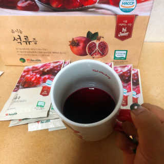 [하이헬스] 정말 진하고 맛있는 유기농 석류즙 30포 — 5점을 준 리뷰어가 2019년 11월 올린 사용 사진