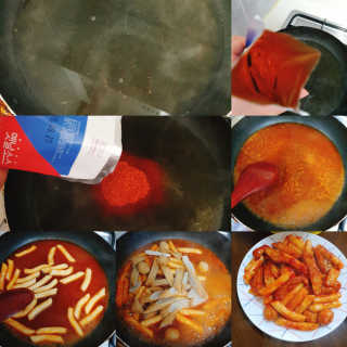 [홍코너떡볶이]옛날떡볶이 인기맛 4팩세트 — 5점을 준 리뷰어가 2019년 11월 올린 사용 사진