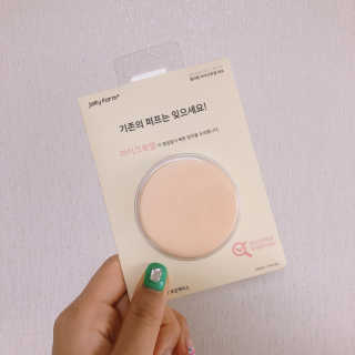 젤리팜 마이크로셀 실리콘퍼프 피치,오렌지 — 4점을 준 리뷰어가 2019년 8월 올린 사용 사진