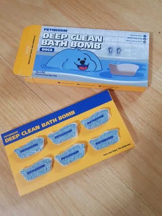 Pethroom 페스룸 PETHROOM DEEP CLEAN BATHBOMB 페스룸 딥클린 배쓰밤 — 5점을 준 리뷰어가 2020년 3월 올린 사용 사진