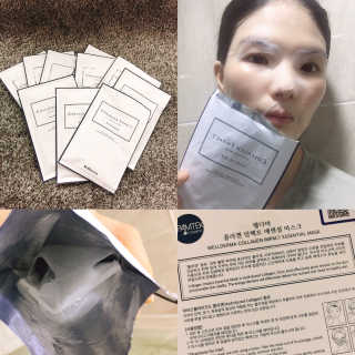 웰더마 사파이어 콜라겐 임팩트 에센셜 마스크 — 4.5점을 준 리뷰어가 2019년 7월 올린 사용 사진