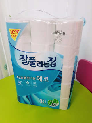 잘풀리는집 더 도톰한 3겹 데코 30롤 — 5점을 준 리뷰어가 2018년 5월 올린 사용 사진