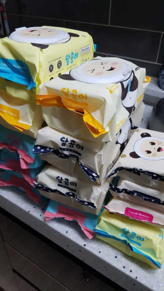 달곰이 물티슈 — 5점을 준 리뷰어가 2018년 8월 올린 사용 사진