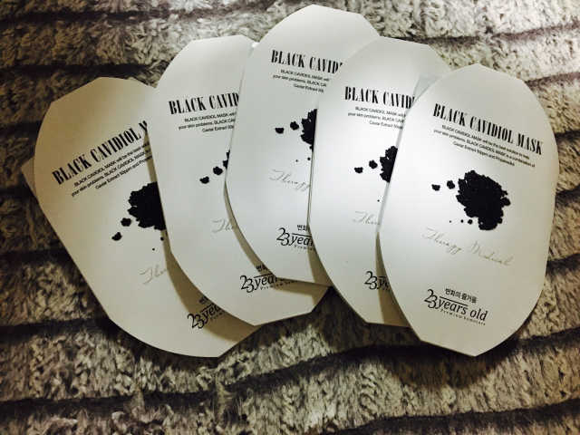 블랙캐비디올마스크 리뷰 사진