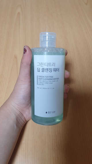 (주)에네스티 그린 티트리 딥 클렌징 워터 300ml — 4.5점을 준 리뷰어가 2019년 10월 올린 사용 사진