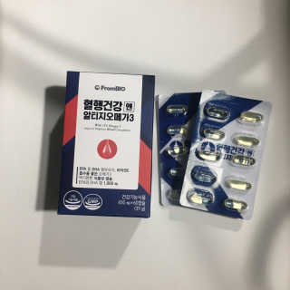 프롬바이오 혈액순환과 눈 건강을 동시에 혈행건강엔알티지오메3 — 3.5점을 준 리뷰어가 2019년 11월 올린 사용 사진
