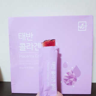 네츄럴굿띵스 태반 콜라겐 젤리 15포 — 4.5점을 준 리뷰어가 2018년 11월 올린 사용 사진