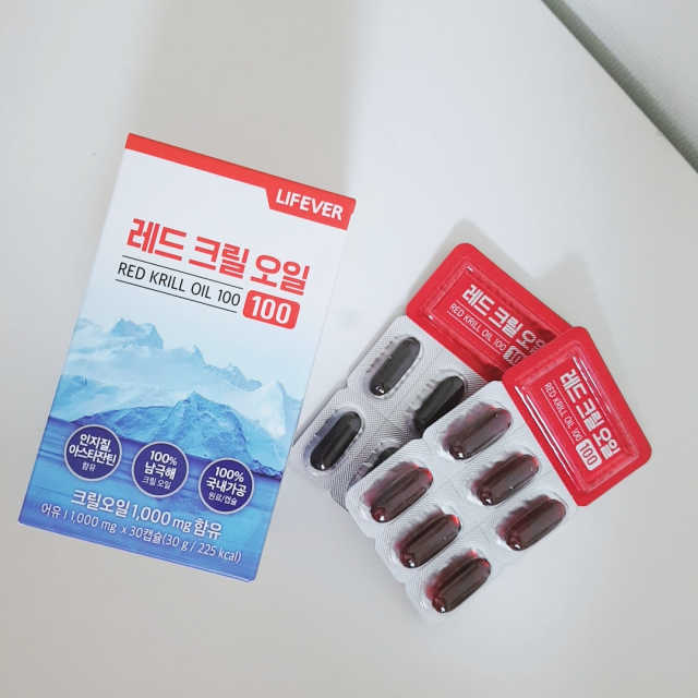 라이프에버 레드크릴오일 100 리뷰 사진