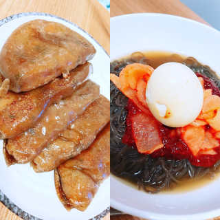 유천냉면 유천 비빔냉면 2인분+메밀지짐만두 280g — 5점을 준 리뷰어가 2018년 6월 올린 사용 사진