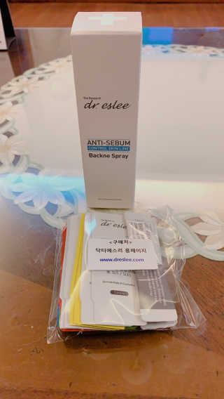 dr.eslee 안티세범 백크네 스프레이 — 4점을 준 리뷰어가 2019년 4월 올린 사용 사진