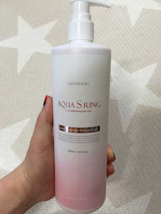 아쿠아큐링 아쿠아S링 퓨어리프레싱 헤어케어 500ml — 4.67점을 준 리뷰어가 2018년 8월 올린 사용 사진