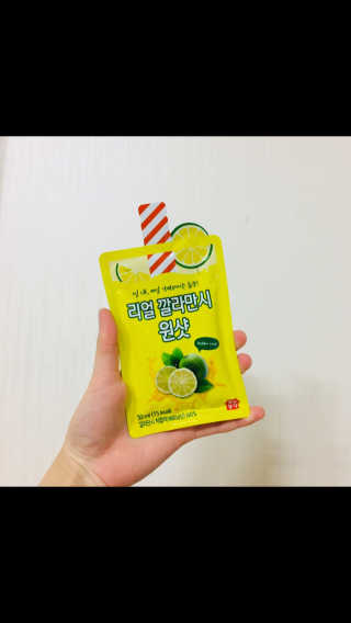 장수농가 리얼깔라만시 원샷 50ml 10팩+보틀 — 4.5점을 준 리뷰어가 2019년 5월 올린 사용 사진