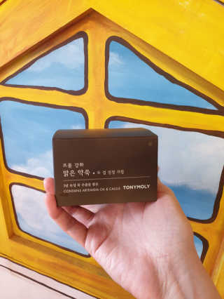 토니모리 프롬 강화 맑은 약쑥 두 겹 진정 크림 — 4.5점을 준 리뷰어가 2019년 9월 올린 사용 사진