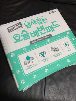 페츠모아 냄새잡는 요술배변패드 — 5점을 준 리뷰어가 2020년 3월 올린 사용 사진