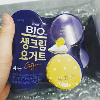 [매일 바이오] 생크림요거트 플레인 12개 + 유자 12개 — 5점을 준 리뷰어가 2019년 6월 올린 사용 사진