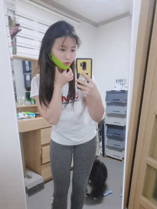 스케덤 시카 리프팅밴드 — 4점을 준 리뷰어가 2019년 4월 올린 사용 사진