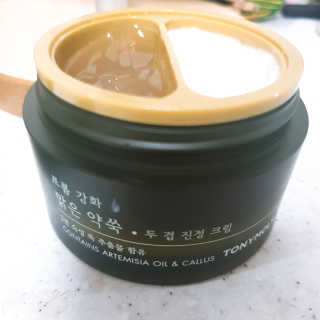 토니모리 프롬 강화 맑은 약쑥 두 겹 진정 크림 — 5점을 준 리뷰어가 2019년 9월 올린 사용 사진