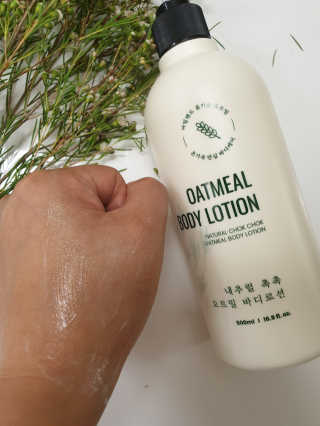 (주)에네스티 내추럴 촉촉  오트밀 바디로션 500ml — 5점을 준 리뷰어가 2019년 9월 올린 사용 사진