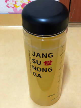 장수농가 리얼깔라만시 원샷 50ml 10팩+보틀 — 4.5점을 준 리뷰어가 2019년 5월 올린 사용 사진