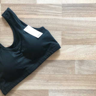 크리비아 All Day Comfort 면스판  메쉬 스포츠 브라 — 4.5점을 준 리뷰어가 2019년 10월 올린 사용 사진