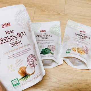BASSAK 바삭 유기농 현미 누룽지 크래커 3종 — 5점을 준 리뷰어가 2019년 8월 올린 사용 사진