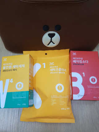 레인보우샵 올인원세탁세제,베이킹소다 스틱포6개입+세탁조클리너 — 4점을 준 리뷰어가 2018년 3월 올린 사용 사진