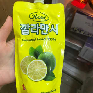 장수농가 리얼깔라만시 — 3.83점을 준 리뷰어가 2018년 4월 올린 사용 사진