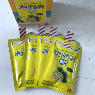 장수농가 리얼깔라만시 원샷 50ml 10팩+보틀 — 5점을 준 리뷰어가 2019년 4월 올린 사용 사진