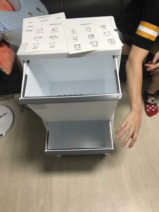 창신리빙 [FRANCO 스탠드 분리수거함2단] 똑똑한 수납이야기 — 5점을 준 리뷰어가 2018년 8월 올린 사용 사진