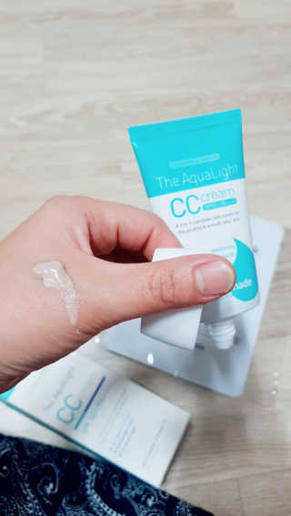 마더메이드 더 아쿠아라이트 CC크림 SPF50+ PA+++ — 5점을 준 리뷰어가 2019년 4월 올린 사용 사진