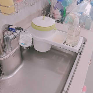 창신리빙 밀폐형 리프 음식물쓰레기통과 트레이 세트 — 5점을 준 리뷰어가 2018년 6월 올린 사용 사진
