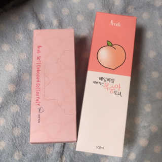 프레티 복숭아 토너 + 소프트 엠보 코튼 화장솜 — 4점을 준 리뷰어가 2019년 4월 올린 사용 사진