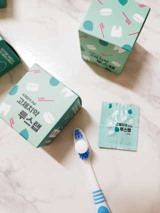 솔테라피 씹는 고체치약 투스탭 스파클레몬 6정 x 5박스 — 5점을 준 리뷰어가 2019년 5월 올린 사용 사진
