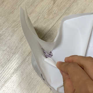 [펫토리아]한삽뚝딱 프리미엄 고양이 두부모래 — 1점을 준 리뷰어가 2019년 8월 올린 사용 사진