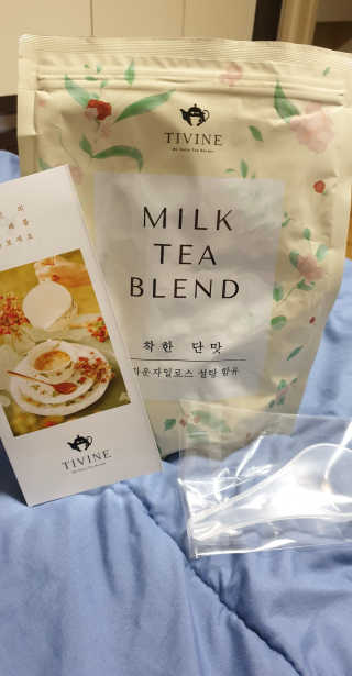 티바인 브라운 자일로스가 함유된 밀크티 블랜드 — 5점을 준 리뷰어가 2019년 9월 올린 사용 사진