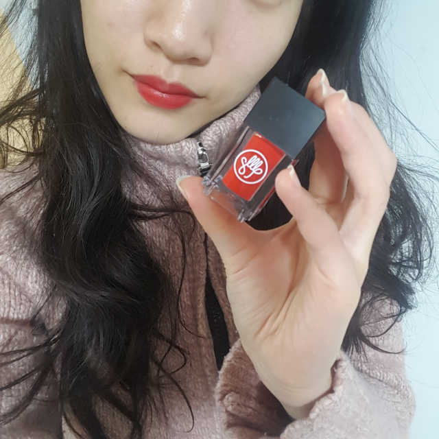 에어틴트 립큐브 루비안레드 리뷰 사진