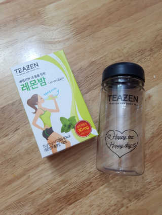 티젠 레몬밤 + 마이보틀 — 5점을 준 리뷰어가 2018년 7월 올린 사용 사진