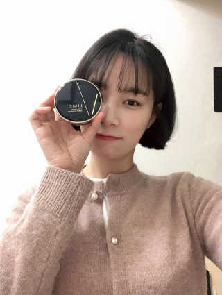 라임코스메틱 V 콜라겐 앰플 쿠션 — 5점을 준 리뷰어가 2020년 2월 올린 사용 사진