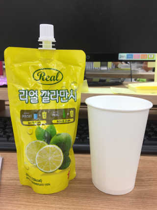 장수농가 리얼깔라만시 — 4.33점을 준 리뷰어가 2018년 4월 올린 사용 사진