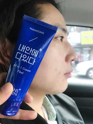 맨즈스킨 파란통 내안에다있다 — 5점을 준 리뷰어가 2018년 3월 올린 사용 사진
