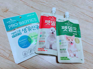 [빙그레] 에버그로 생유산균 1봉（10포입）+펫밀크2팩 — 5점을 준 리뷰어가 2019년 3월 올린 사용 사진