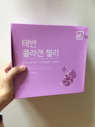 네츄럴굿띵스 태반 콜라겐 젤리 15포 — 5점을 준 리뷰어가 2018년 9월 올린 사용 사진