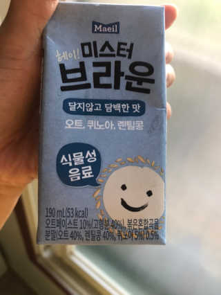 헤이미스터브라운 [매일유업] 헤이 미스터브라운 12개입 — 4점을 준 리뷰어가 2019년 8월 올린 사용 사진