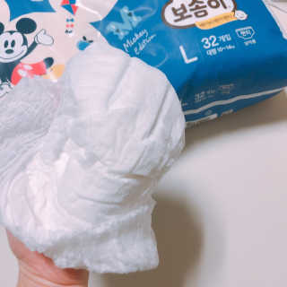 보솜이 베이비케어 팬티형 기저귀 — 5점을 준 리뷰어가 2019년 3월 올린 사용 사진