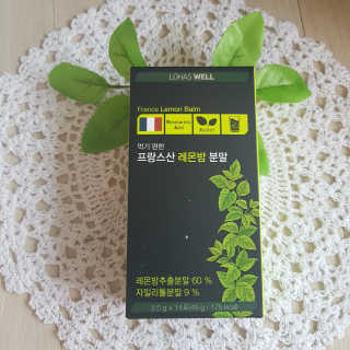 로하스웰 프랑스산 레몬밤 분말 — 4.17점을 준 리뷰어가 2018년 7월 올린 사용 사진