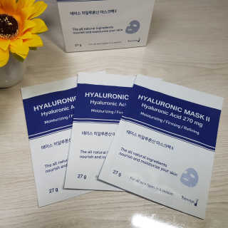 주식회사 태미스 태미스 뉴 히알루론산 마스크팩 10매 — 5점을 준 리뷰어가 2018년 12월 올린 사용 사진